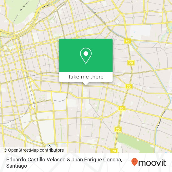 Mapa de Eduardo Castillo Velasco & Juan Enrique Concha