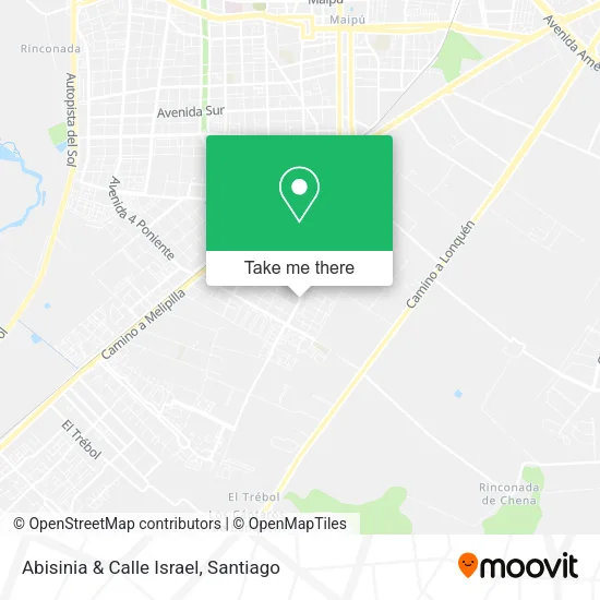 Abisinia & Calle Israel map