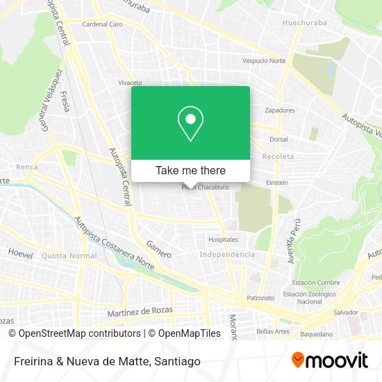 Freirina & Nueva de Matte map