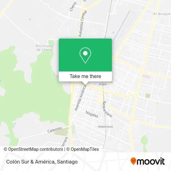 Colón Sur & América map