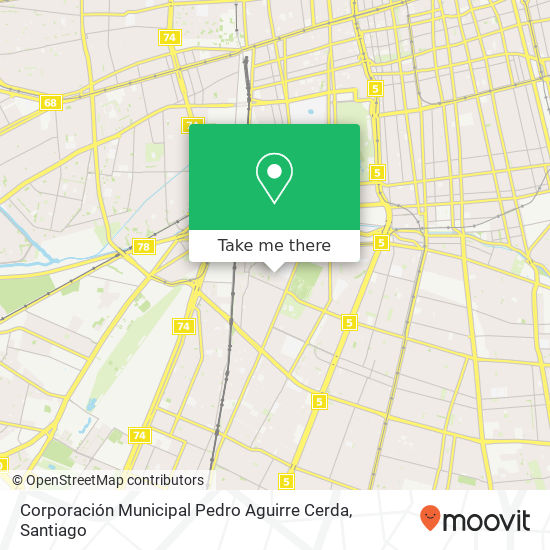 Corporación Municipal Pedro Aguirre Cerda map