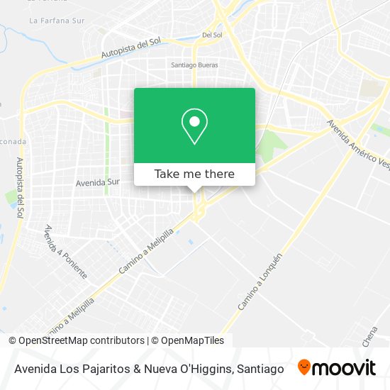 Avenida Los Pajaritos & Nueva O'Higgins map