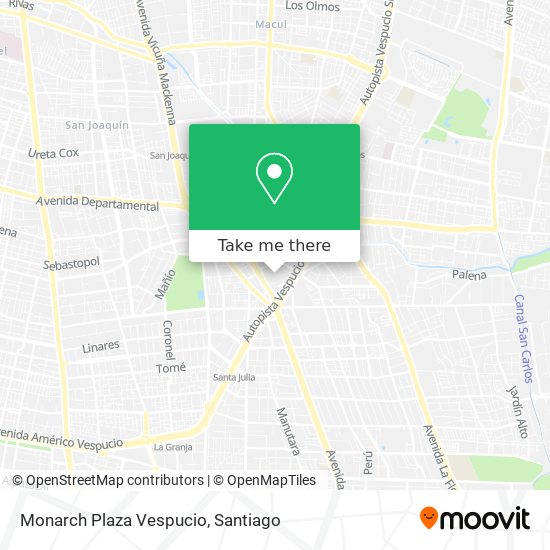 Monarch Plaza Vespucio map