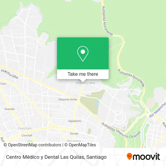Centro Médico y Dental Las Quilas map
