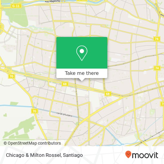 Chicago & Milton Rossel map