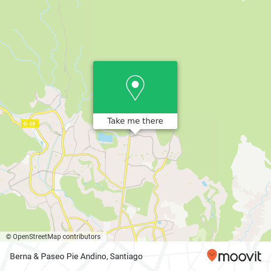 Berna & Paseo Pie Andino map