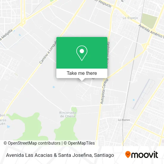 Avenida Las Acacias & Santa Josefina map
