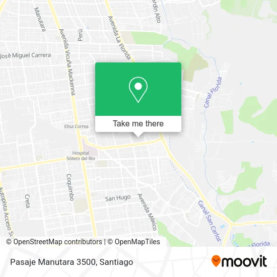 Pasaje Manutara 3500 map