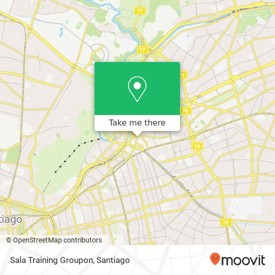 Mapa de Sala Training Groupon