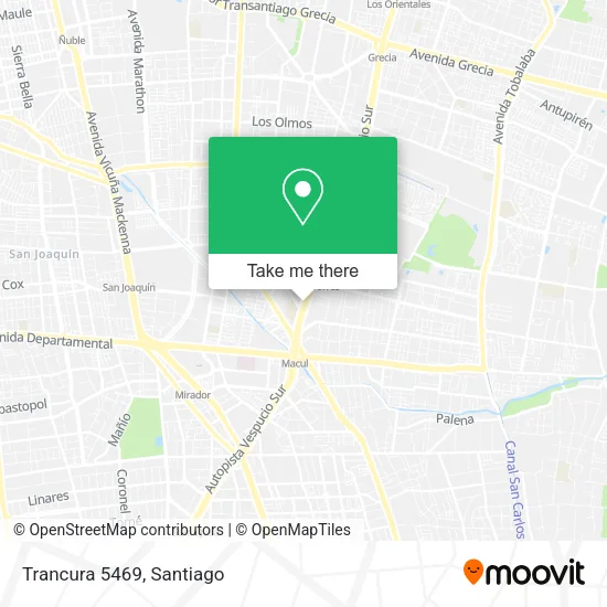 Trancura 5469 map