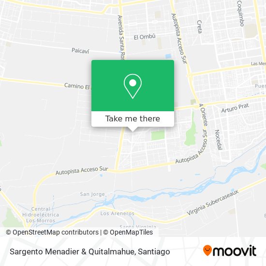 Sargento Menadier & Quitalmahue map