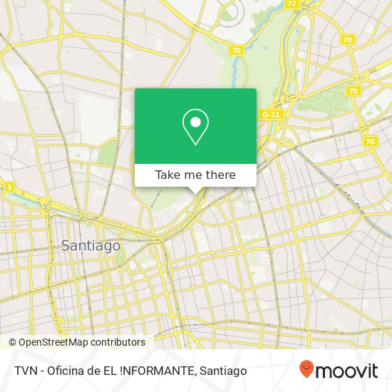 TVN - Oficina de EL !NFORMANTE map