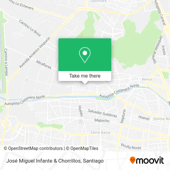 José Miguel Infante & Chorrillos map