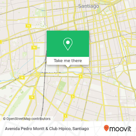 Avenida Pedro Montt & Club Hípico map