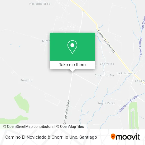 Camino El Noviciado & Chorrillo Uno map