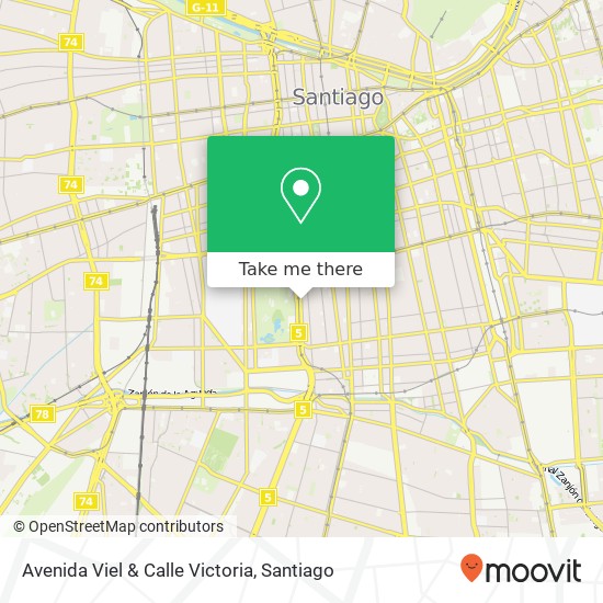 Mapa de Avenida Viel & Calle Victoria