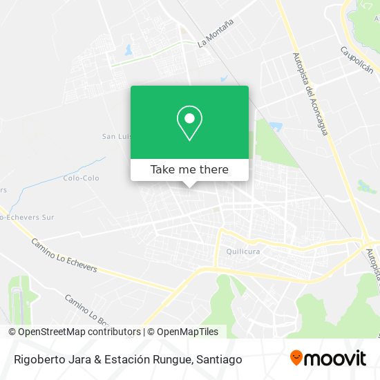 Rigoberto Jara & Estación Rungue map