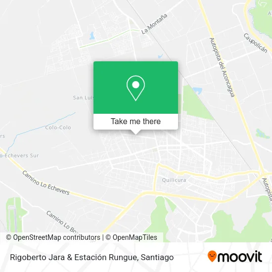 Mapa de Rigoberto Jara & Estación Rungue