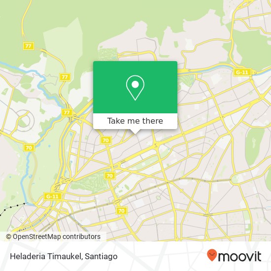 Mapa de Heladeria  Timaukel