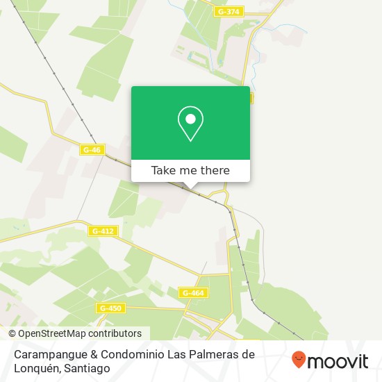 Mapa de Carampangue & Condominio Las Palmeras de Lonquén