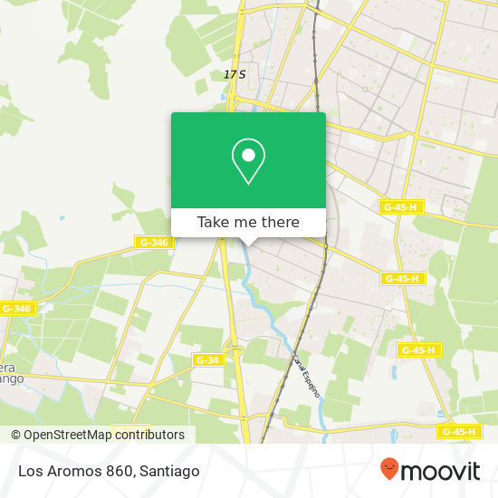 Los Aromos 860 map