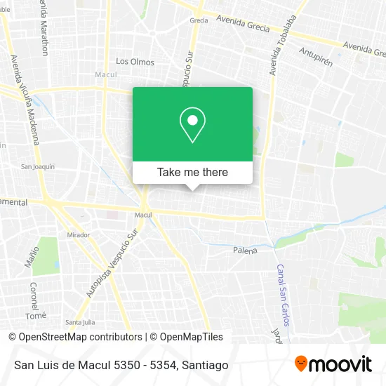 San Luis de Macul 5350 - 5354 map