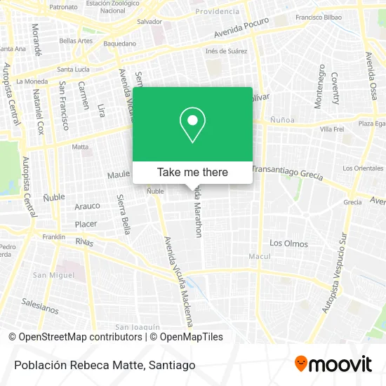 Mapa de Población Rebeca Matte