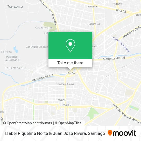 Isabel Riquelme Norte & Juan José Rivera map