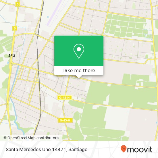 Santa Mercedes Uno 14471 map