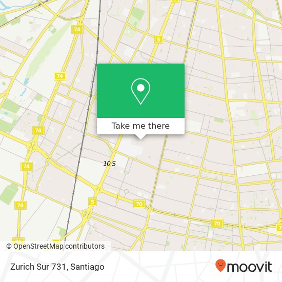 Zurich Sur 731 map