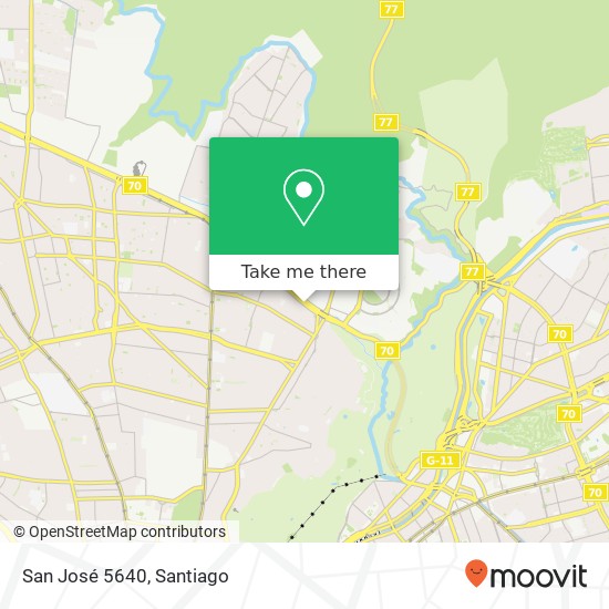 San José 5640 map