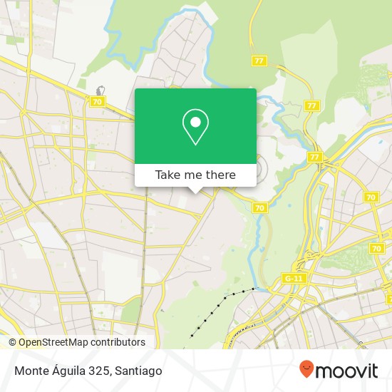 Monte Águila 325 map