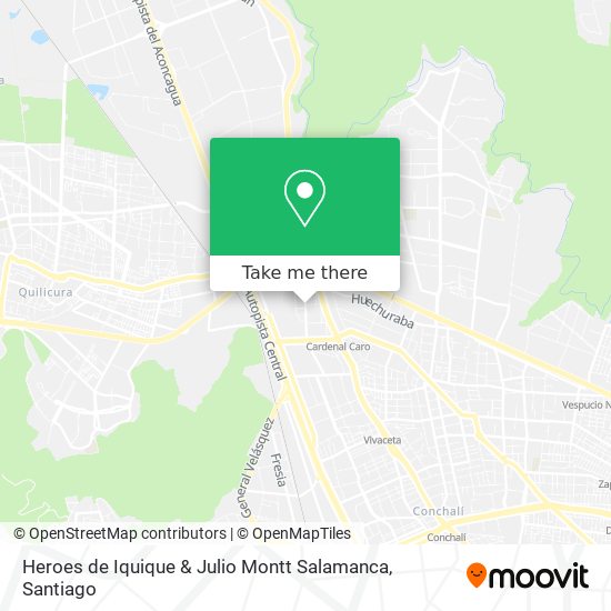 Heroes de Iquique & Julio Montt Salamanca map