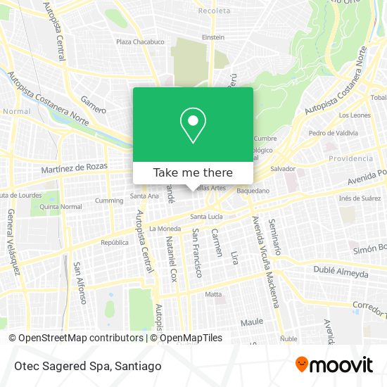 Mapa de Otec Sagered Spa