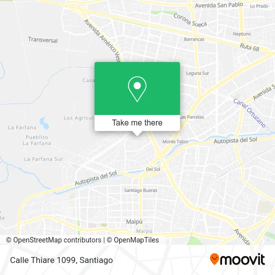 Mapa de Calle Thiare 1099