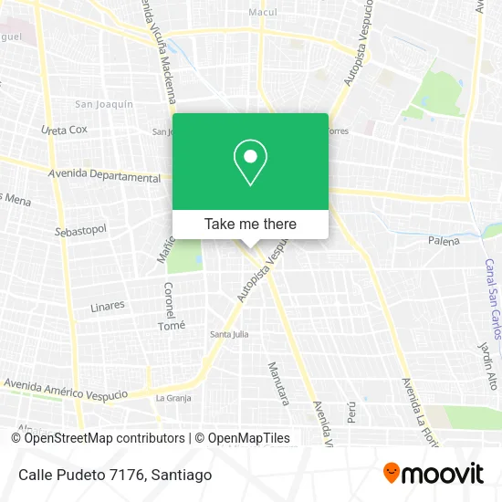 Mapa de Calle Pudeto 7176