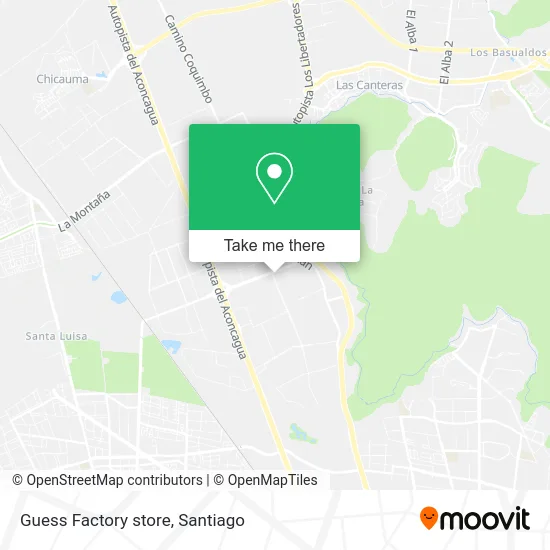 Guess Factory store map