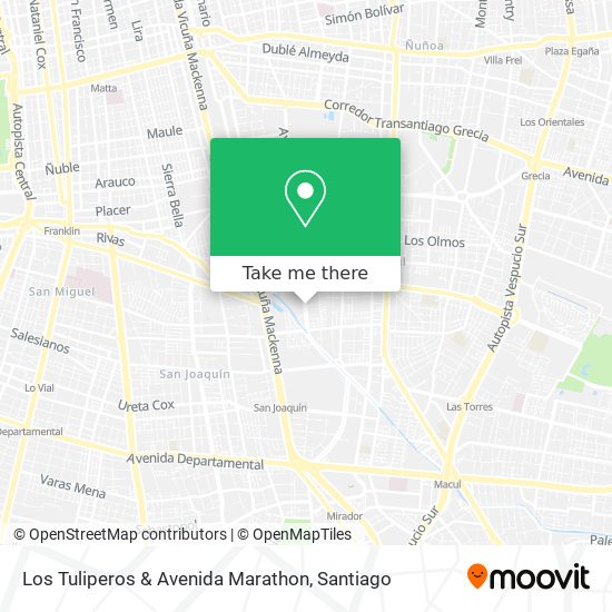 Los Tuliperos & Avenida Marathon map