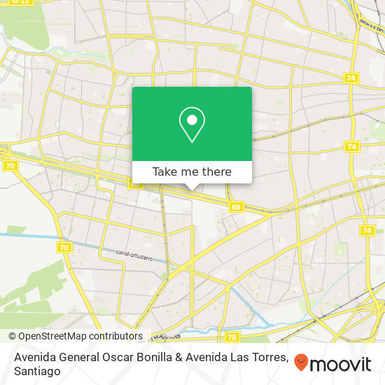 Avenida General Oscar Bonilla & Avenida Las Torres map