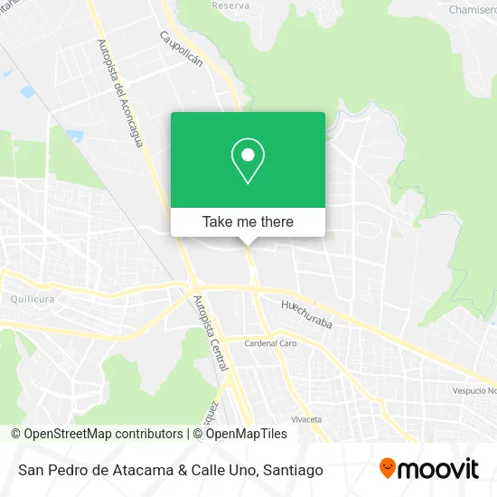 San Pedro de Atacama & Calle Uno map