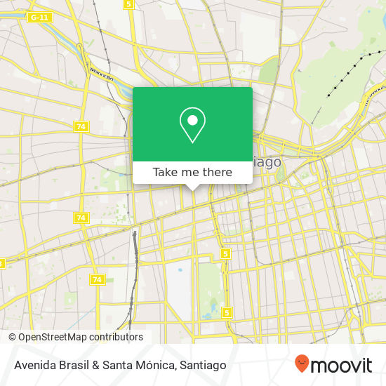 Avenida Brasil & Santa Mónica map