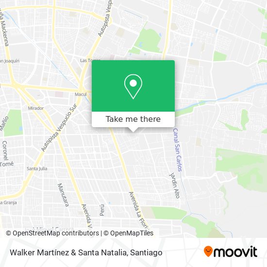 Mapa de Walker Martínez & Santa Natalia