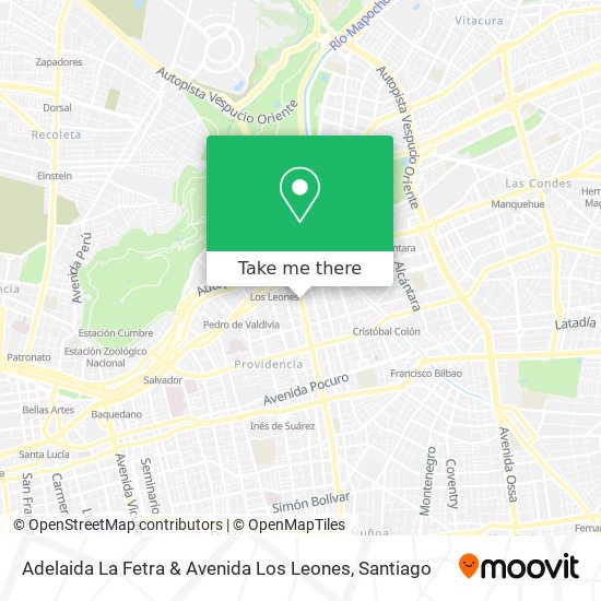 Adelaida La Fetra & Avenida Los Leones map