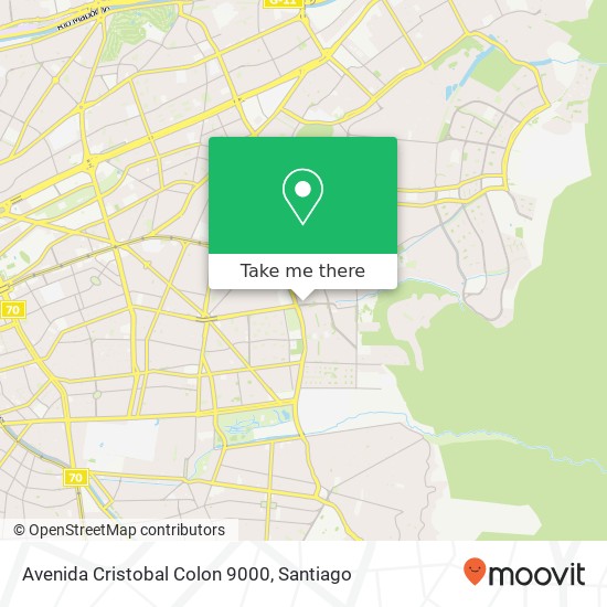 Mapa de Avenida Cristobal Colon 9000