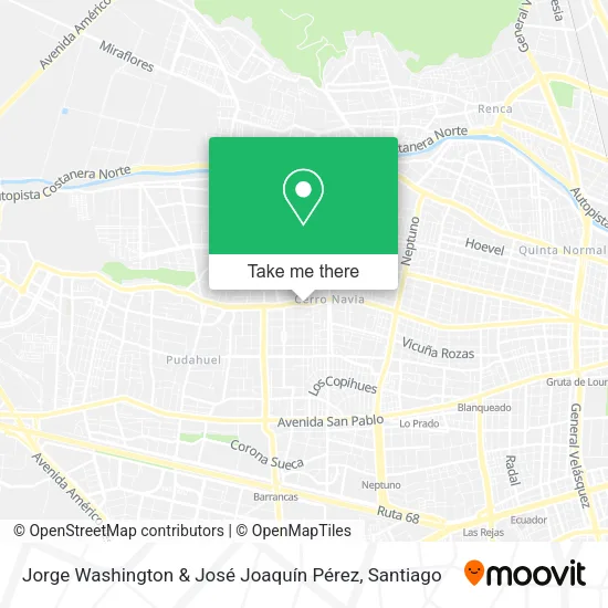 Jorge Washington & José Joaquín Pérez map