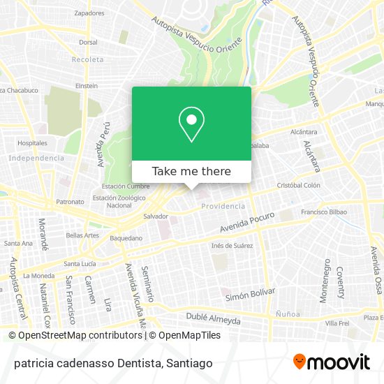 Mapa de patricia cadenasso Dentista