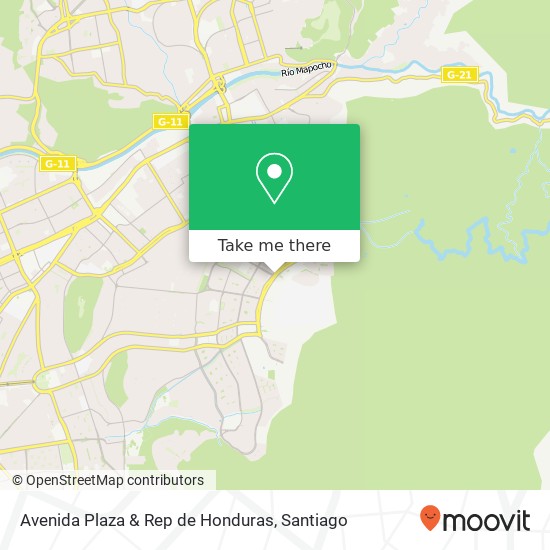 Avenida Plaza & Rep de Honduras map