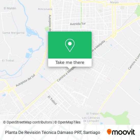 Planta De Revisión Técnica Dámaso PRT map