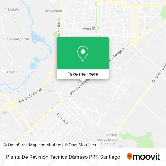 Planta De Revisión Técnica Dámaso PRT map