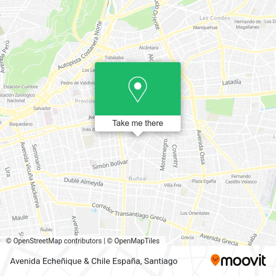 Avenida Echeñique & Chile España map